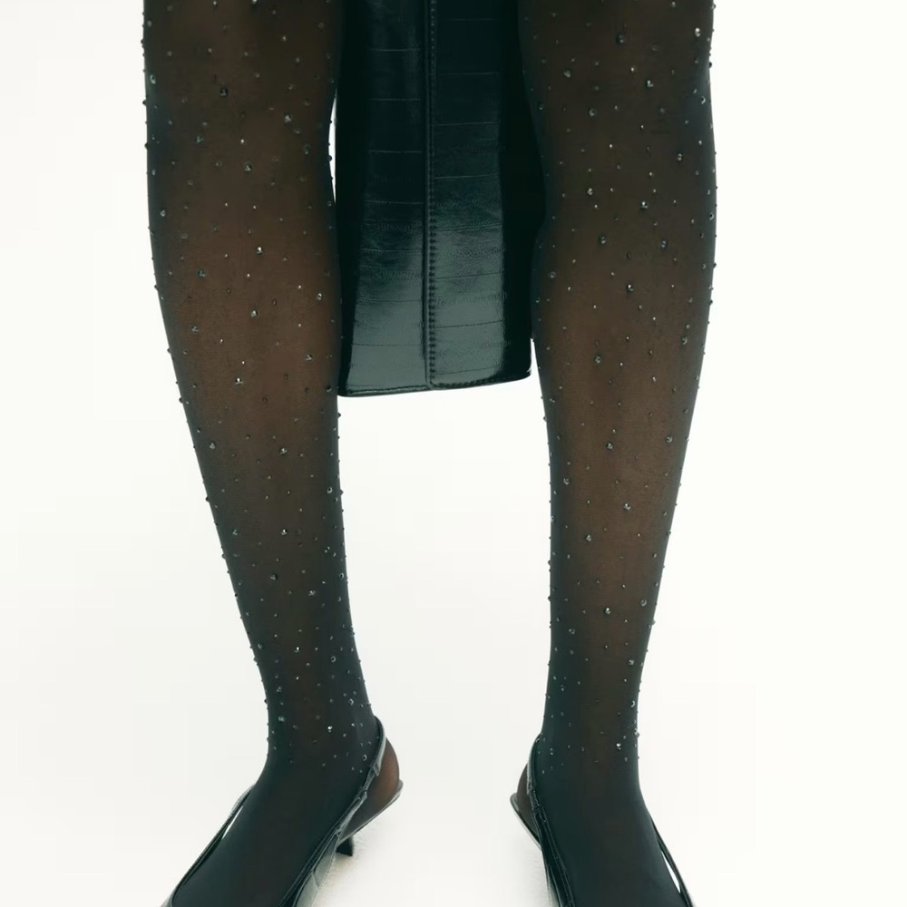 H&M Black Sparkling Tights